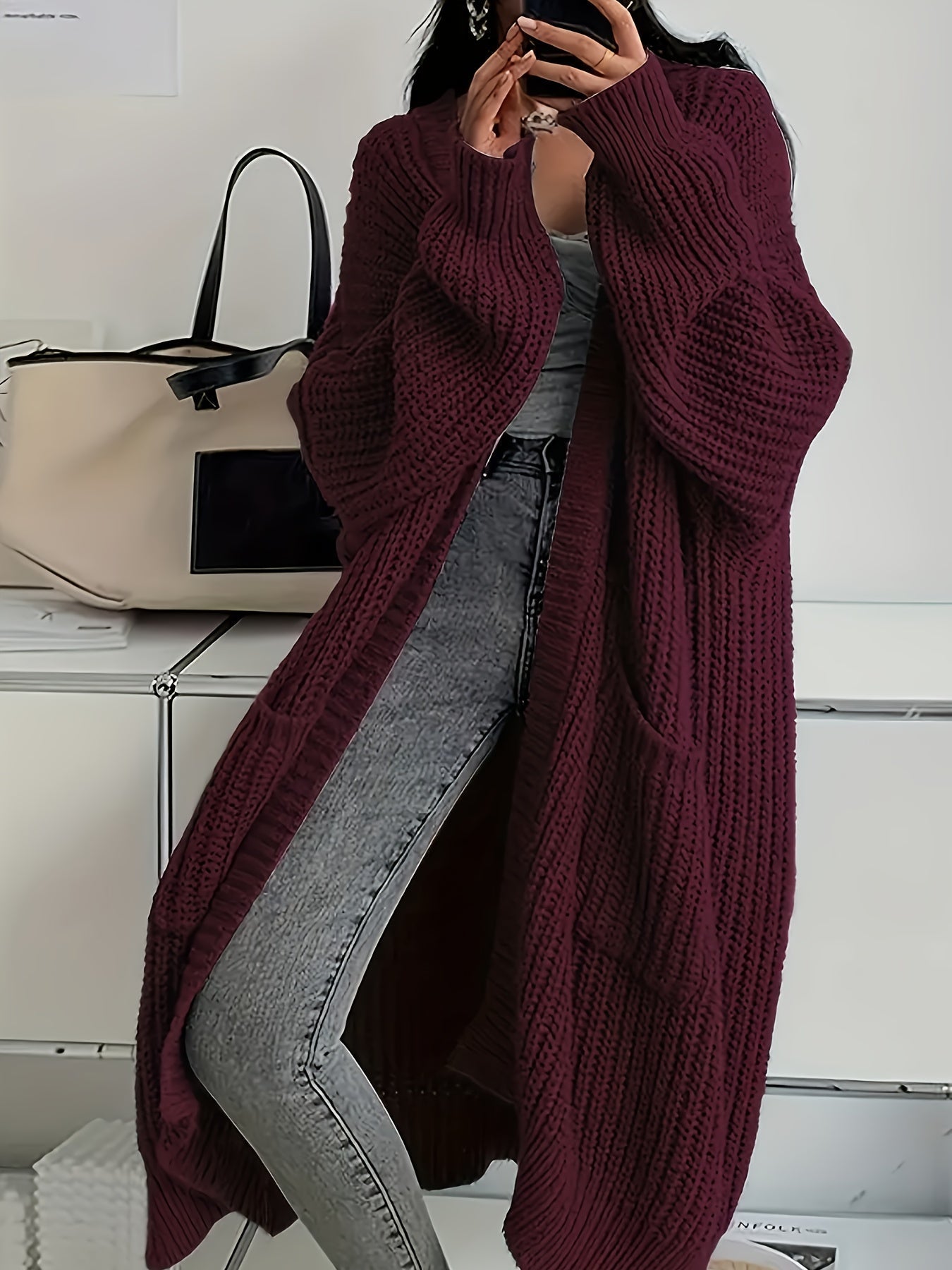 Ophélie | Gilet Long Confortable Et Serein