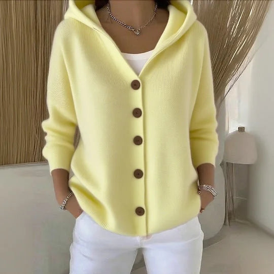 Leonore | Cardigan à Capuche en Maille Douillette