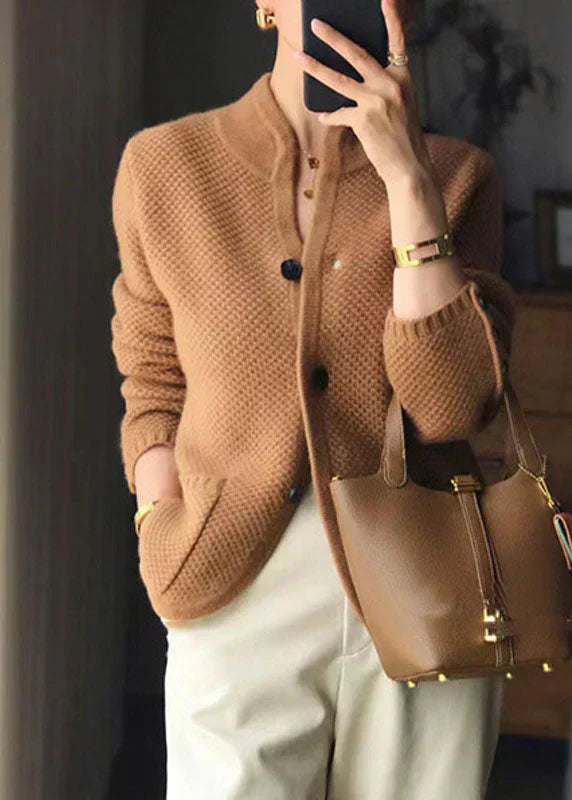 Claire Rose – Gilet Effet Cachemire avec Boutons