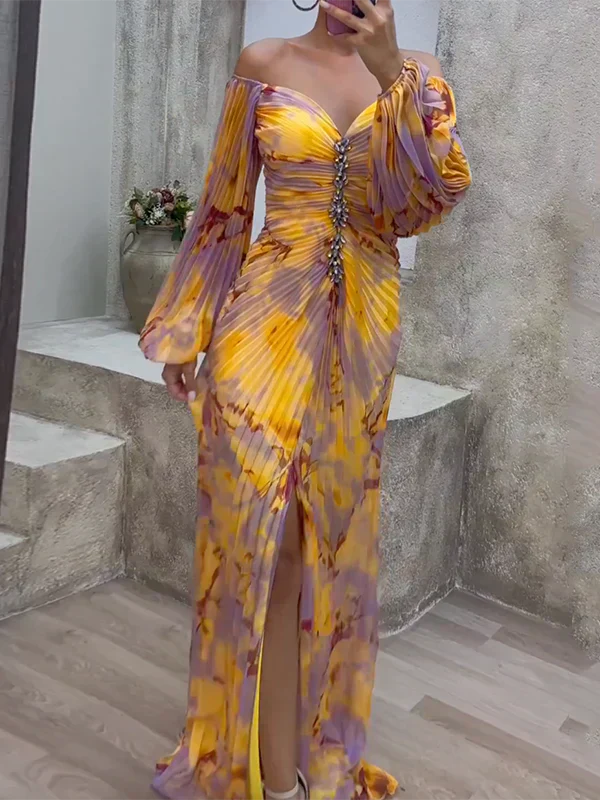 Helene | Robe Élégante avec Col en V