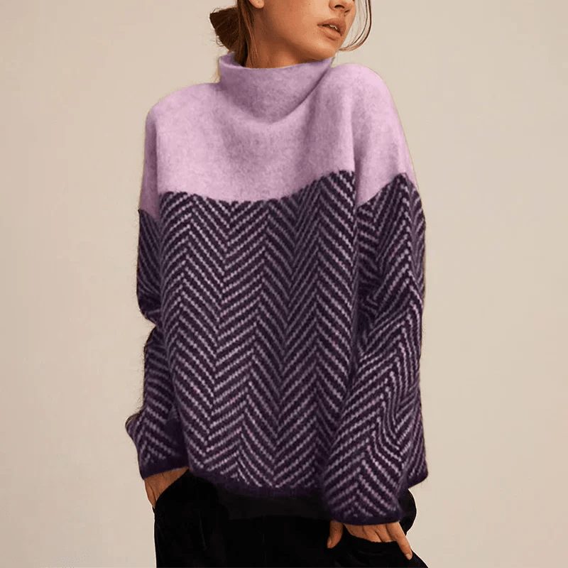 Aurore | Pull Confortable à Col Montant