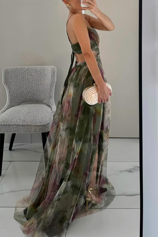 Giselle | Robe Longue Fleurie Élégante