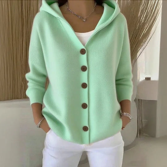 Leonore | Cardigan à Capuche en Maille Douillette
