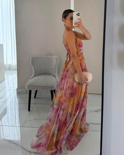 Giselle | Robe Longue Fleurie Élégante