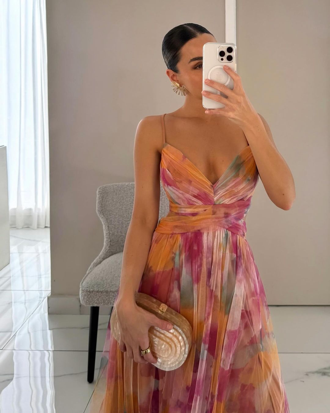 Giselle | Robe Longue Fleurie Élégante