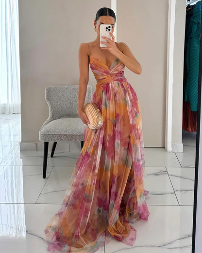 Giselle | Robe Longue Fleurie Élégante