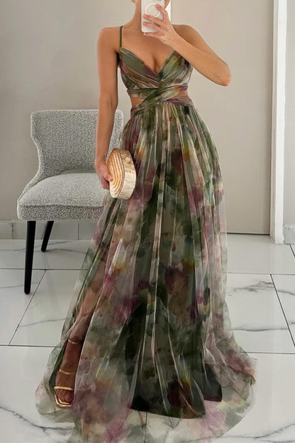 Giselle | Robe Longue Fleurie Élégante