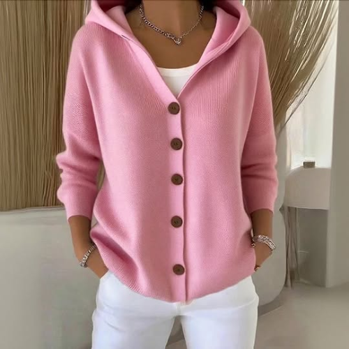 Leonore | Cardigan à Capuche en Maille Douillette