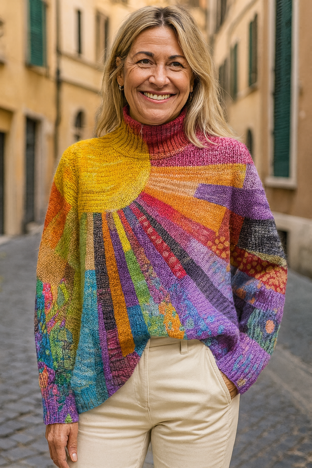 Solea | Pull Arc-en-Ciel Élégant