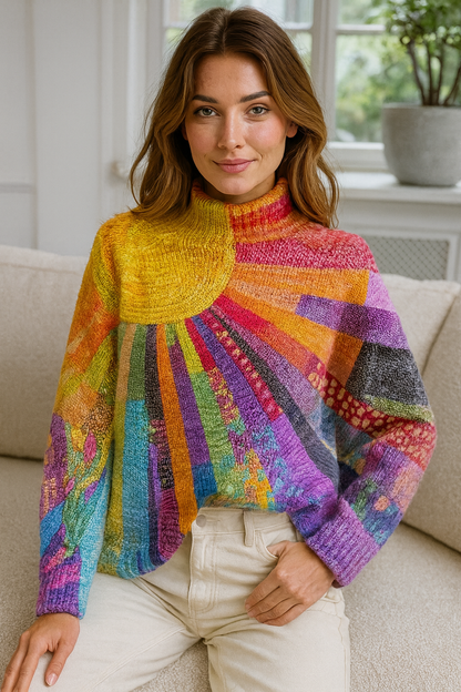 Solea | Pull Arc-en-Ciel Élégant