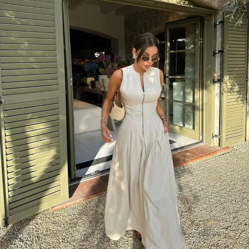 Josephine | Robe Raffinée à Taille Haute