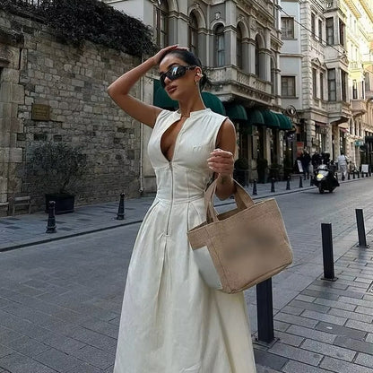 Josephine | Robe Raffinée à Taille Haute
