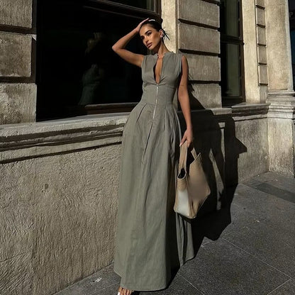Josephine | Robe Raffinée à Taille Haute