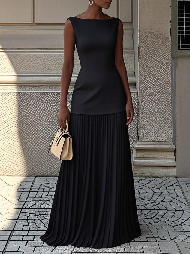 Cherie | Robe Longue Plissée