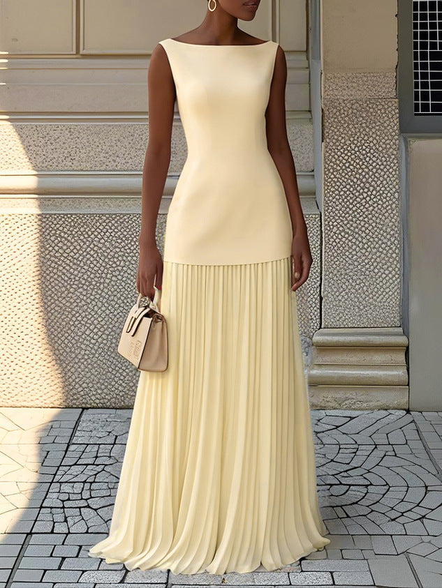 Cherie | Robe Longue Plissée