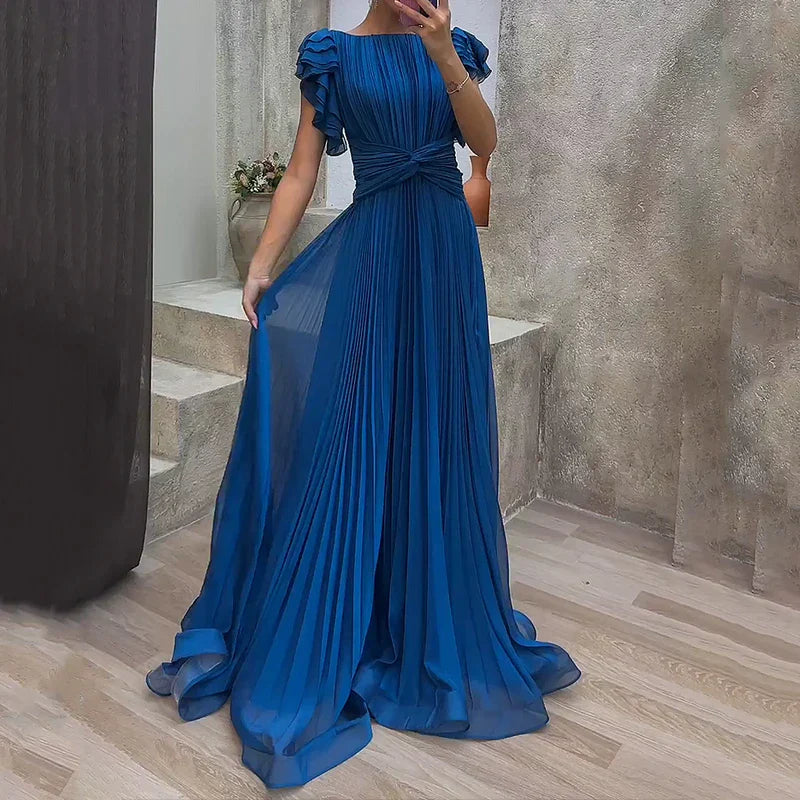 Rose | Robe de Soirée Plissée