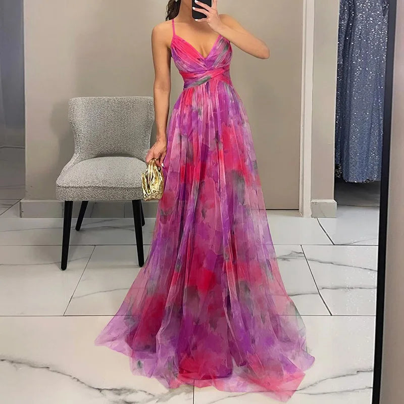 Giselle | Robe Longue Fleurie Élégante