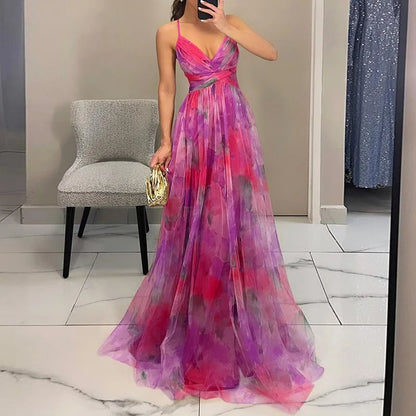 Giselle | Robe Longue Fleurie Élégante