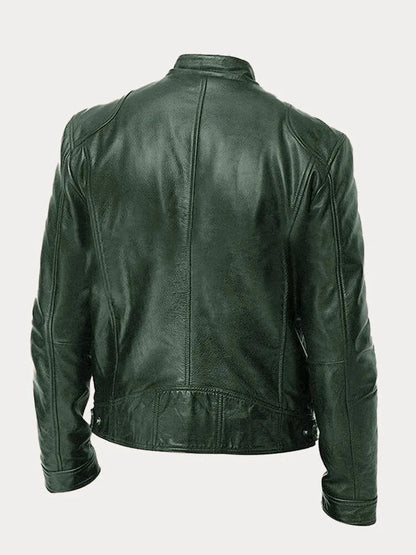 HÉLENOR | Veste en Cuir Style Décontracté