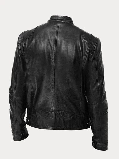 HÉLENOR | Veste en Cuir Style Décontracté