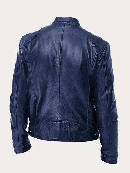 HÉLENOR | Veste en Cuir Style Décontracté