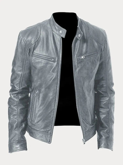 HÉLENOR | Veste en Cuir Style Décontracté