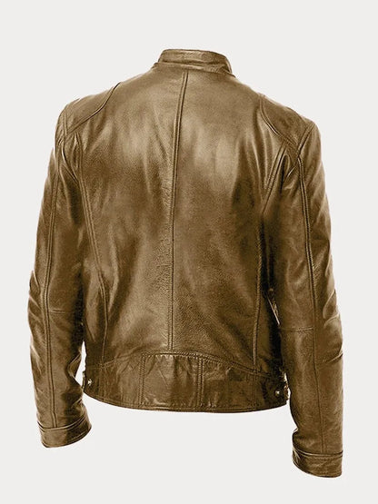 HÉLENOR | Veste en Cuir Style Décontracté