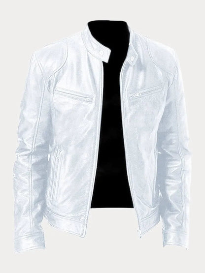 HÉLENOR | Veste en Cuir Style Décontracté
