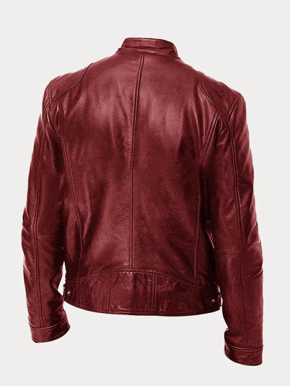 HÉLENOR | Veste en Cuir Style Décontracté