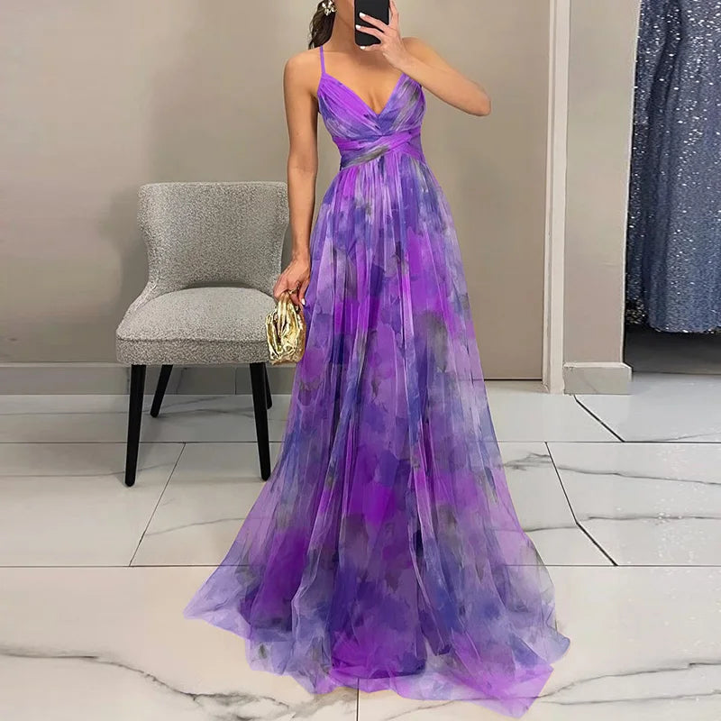 Giselle | Robe Longue Fleurie Élégante