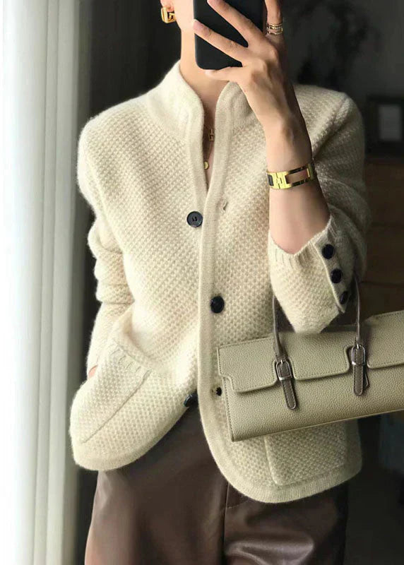 Claire Rose – Gilet Effet Cachemire avec Boutons