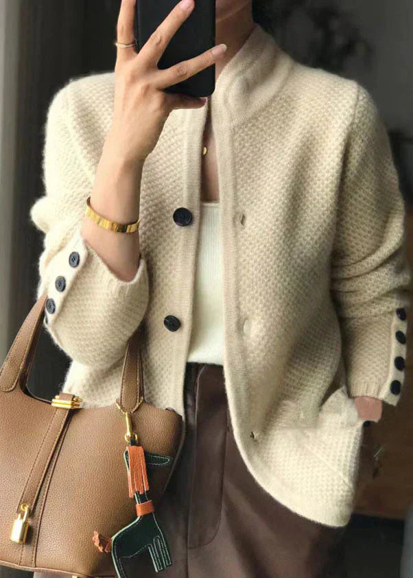 Claire Rose – Gilet Effet Cachemire avec Boutons