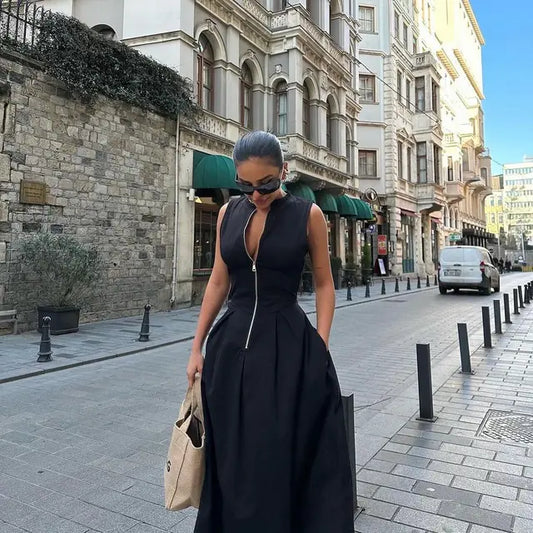 Josephine | Robe Raffinée à Taille Haute