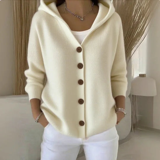 Leonore | Cardigan à Capuche en Maille Douillette