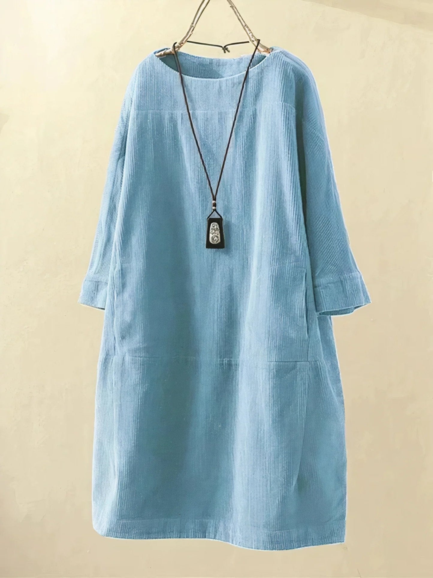 Emmeline | Robe Tunique en Velours Côtelé