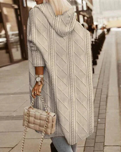 Elisa | Cardigan Long à Capuche