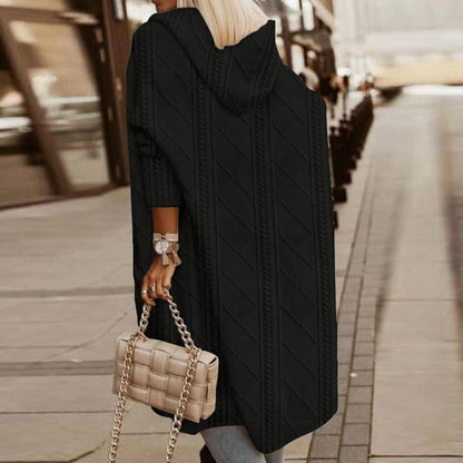 Elisa | Cardigan Long à Capuche